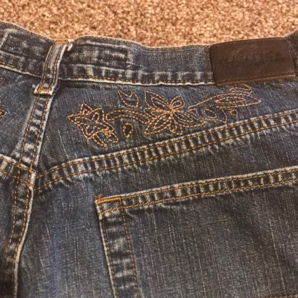 Nautica Embroidered Bootcut Jeans - Picture 4 of 5